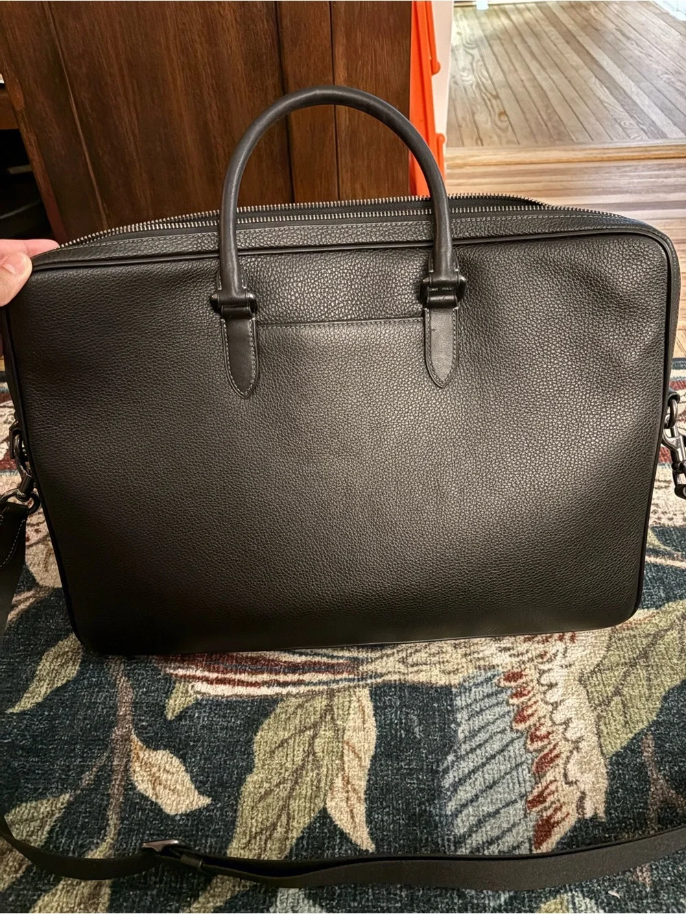 Coach Ethan Large Brief in Black - Picture 6 of 9